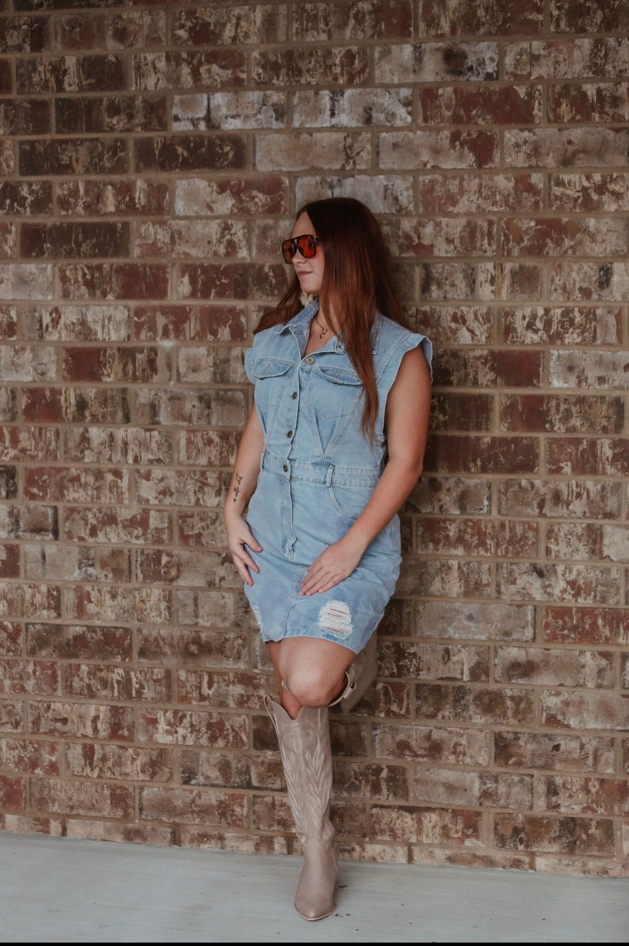 Drue Denim Midi – Invey