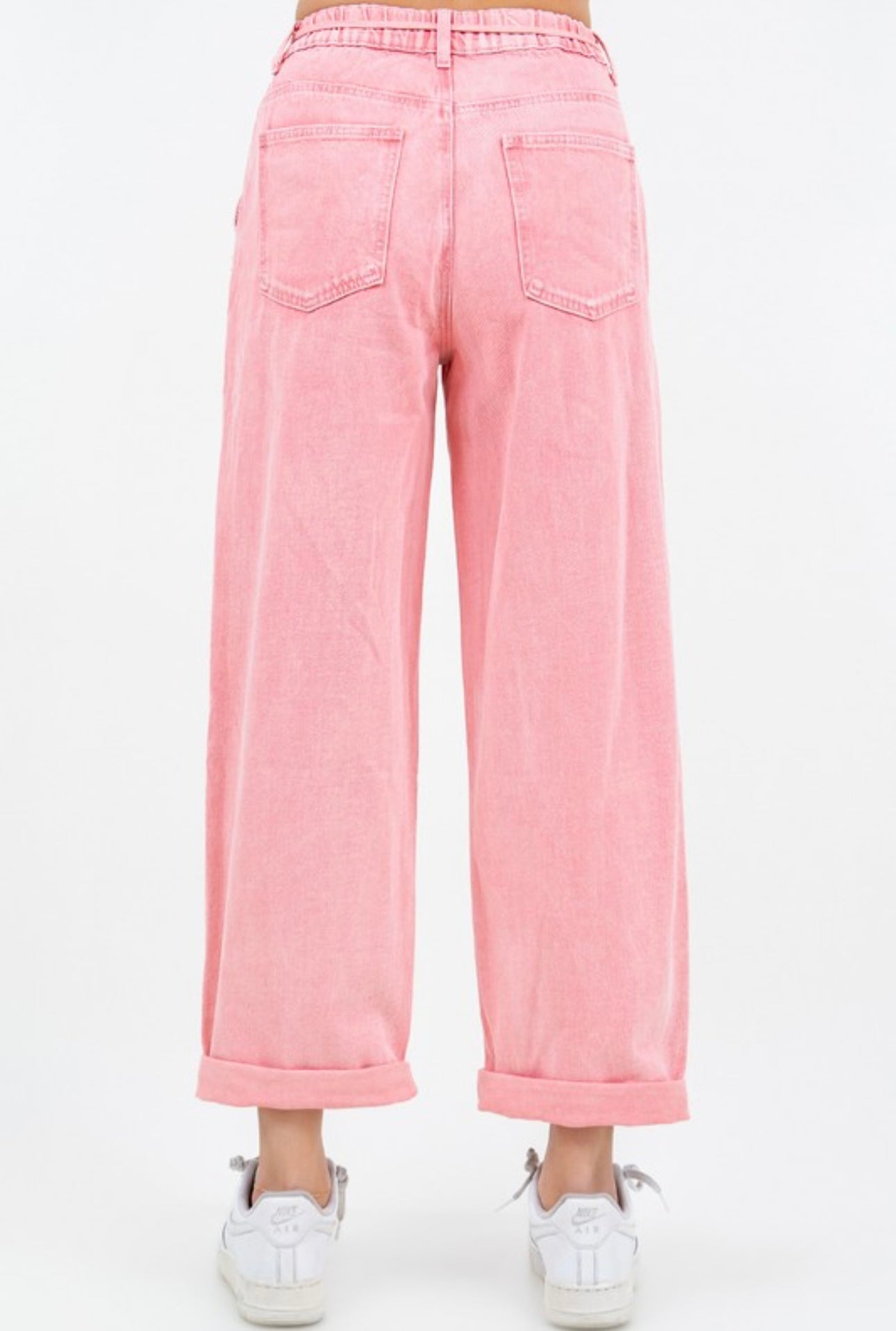 pink barrel jeans