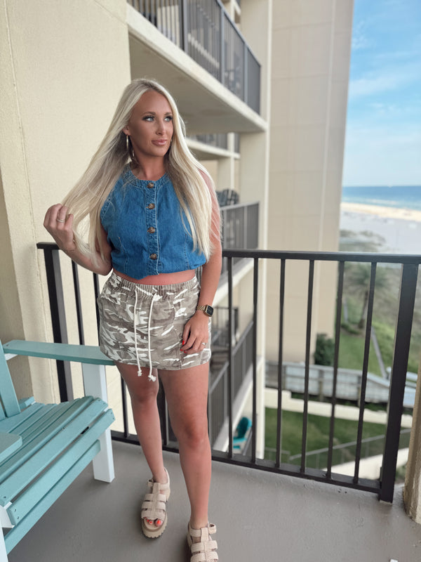 Fun Night Camo Skort