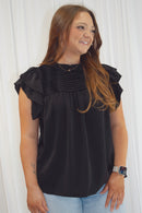 Most Black Short Sleeve Top